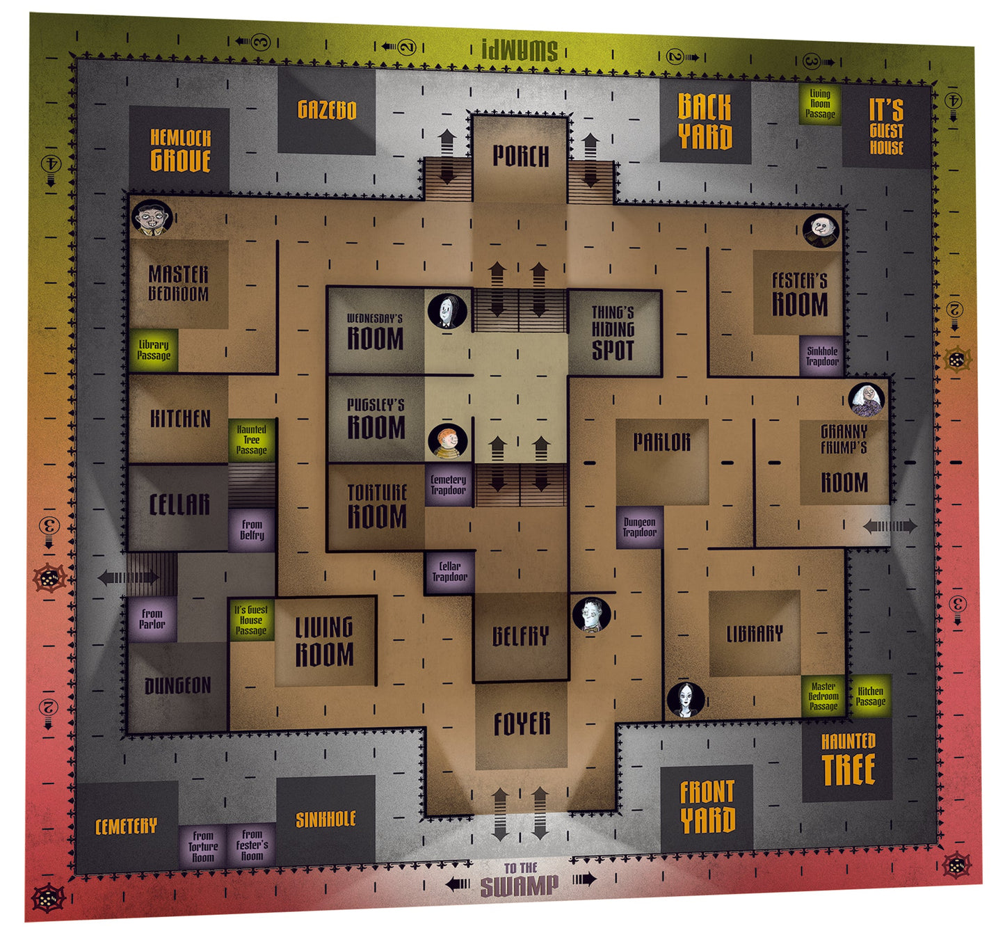 The Addams Family: A Delightfully Frightful Creepy Board Game