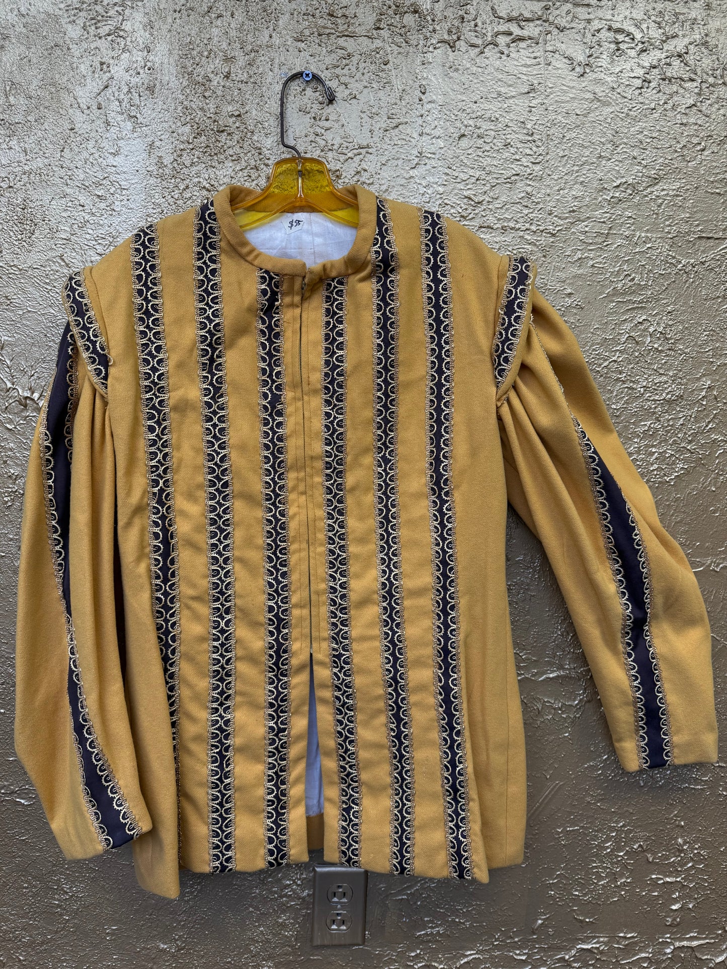 Costume - Heavy Gold Black Pinstripe shirt