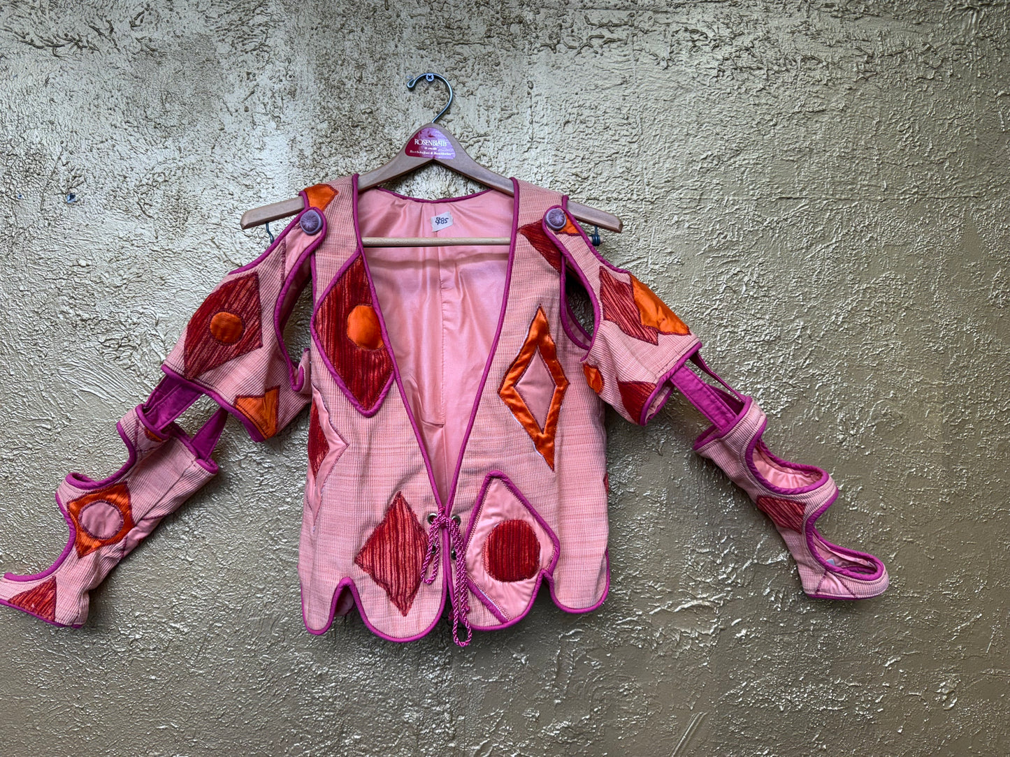 Costume - Pink Jester's Waistcoat with Fancy Arms