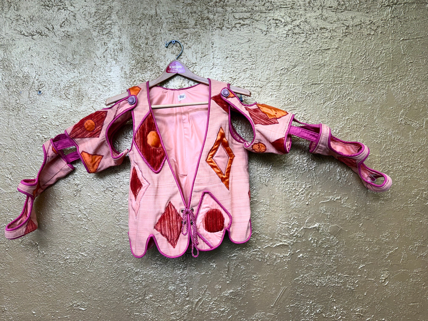 Costume - Pink Jester's Waistcoat with Fancy Arms