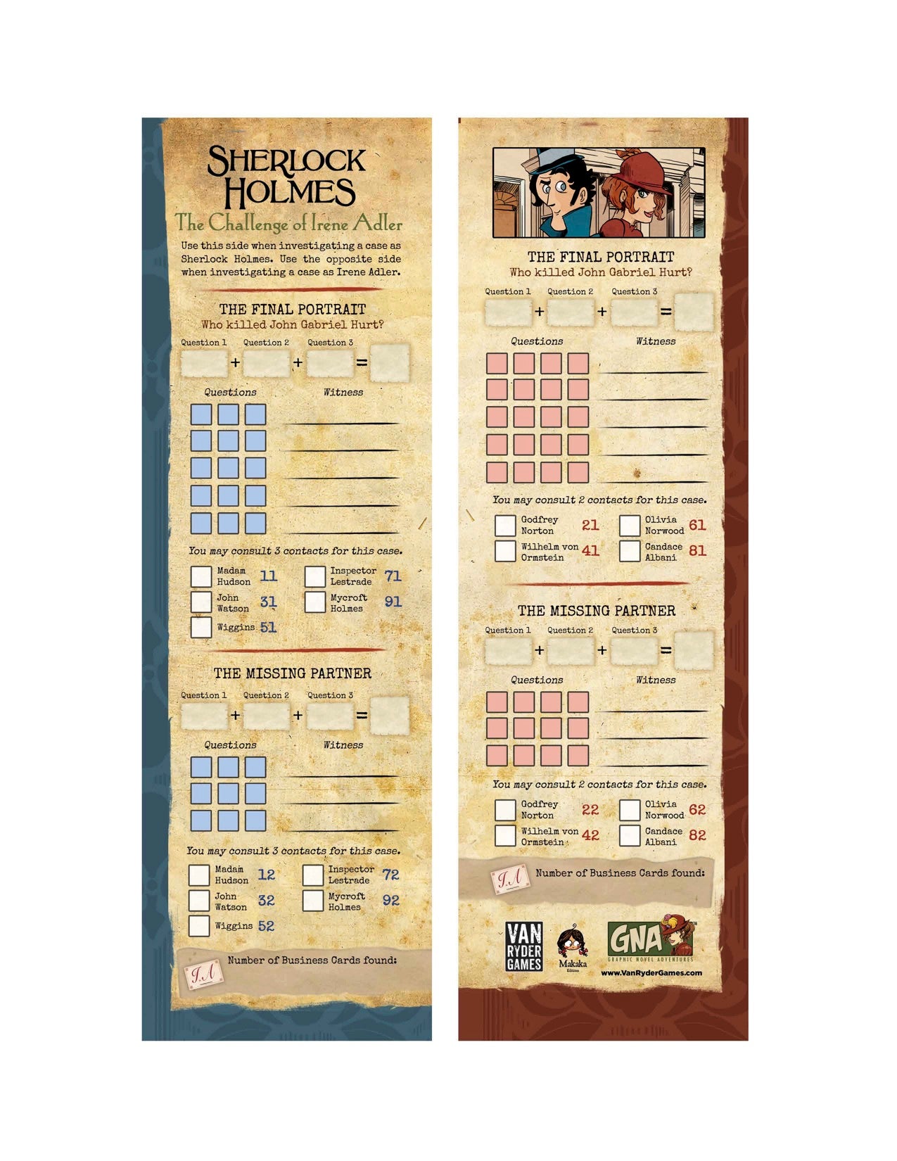 GNA: Sherlock Holmes: The Challenge of Irene Adler - from Graphic Novel Adventures Season #2