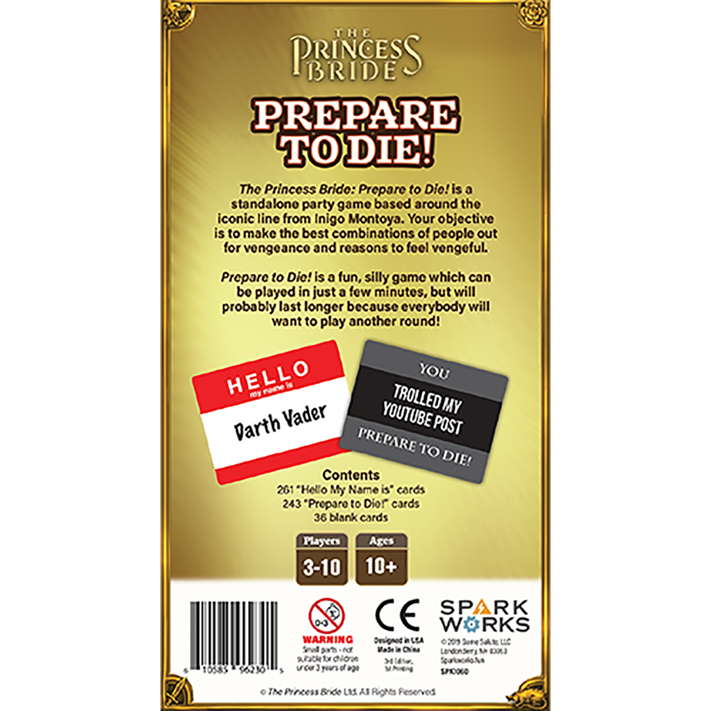 Princess Bride: Prepare to die