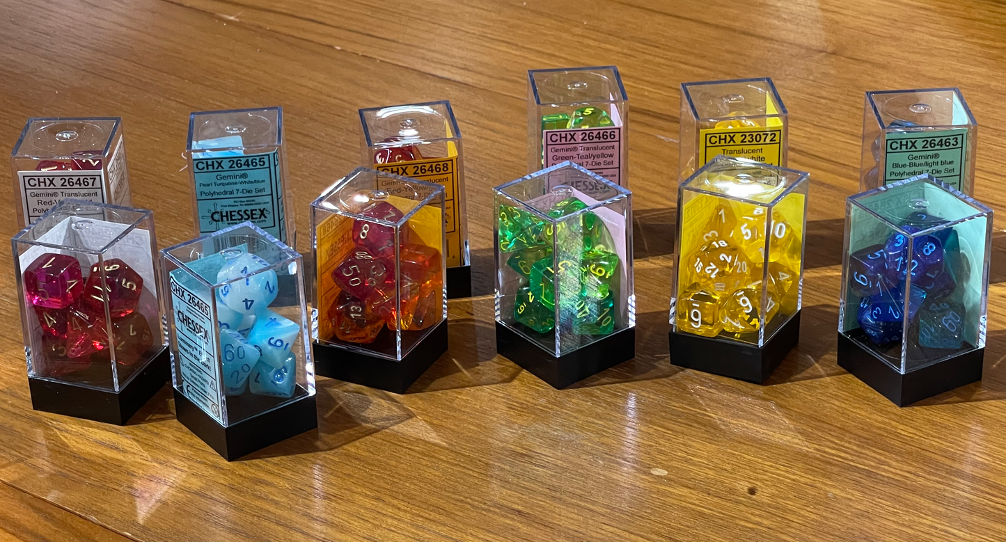 Chessex 7-die-sets
