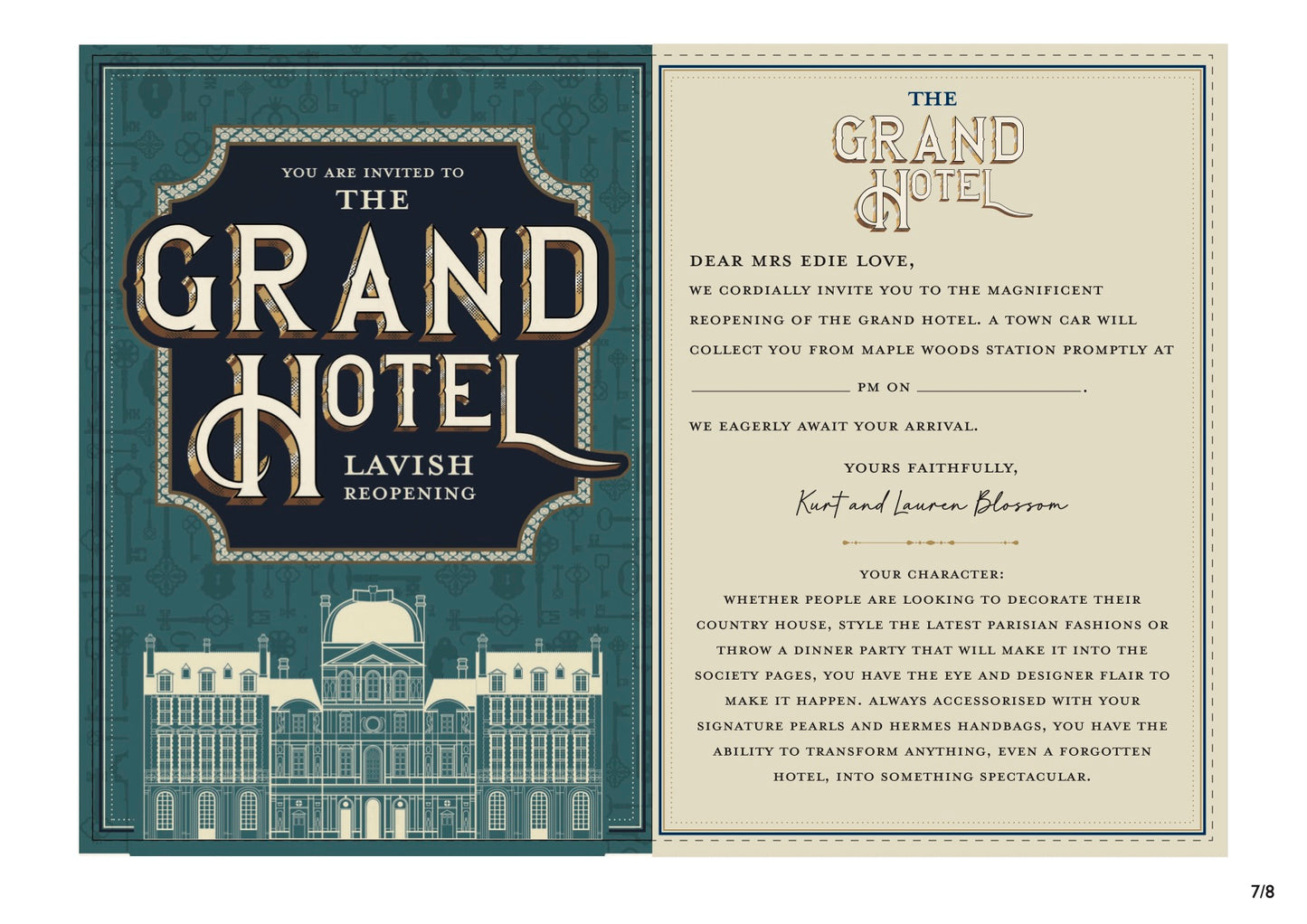 Escape from the Grand Hotel
