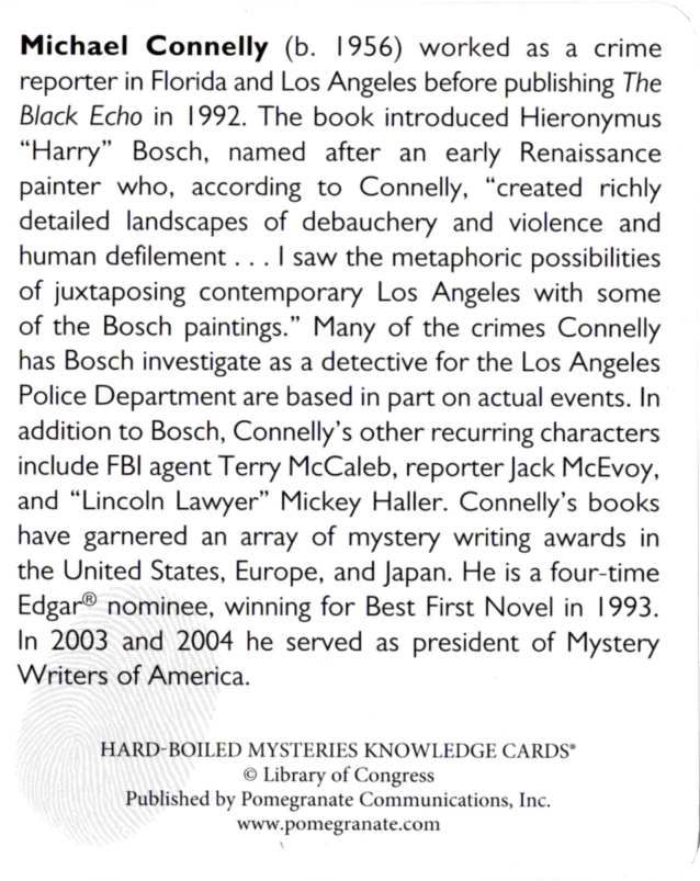 Hard-Boiled MYSTERIES - Authors and Sleuths Quiz Deck (Collectible-Out of Print) - Conundrum House