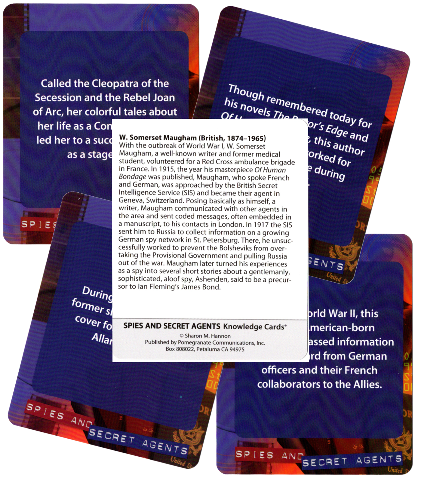 Spies and Secret Agents: A Quiz Deck by Sharon M. Hannon - Conundrum House