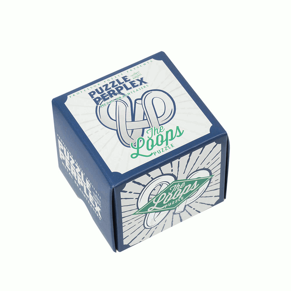 Conundrum House - Professor Puzzle Metal Brainteasers Puzzle and Perplex - The Loops: A weighty puzzle made out of solid polished steel - can you separate the two pieces?