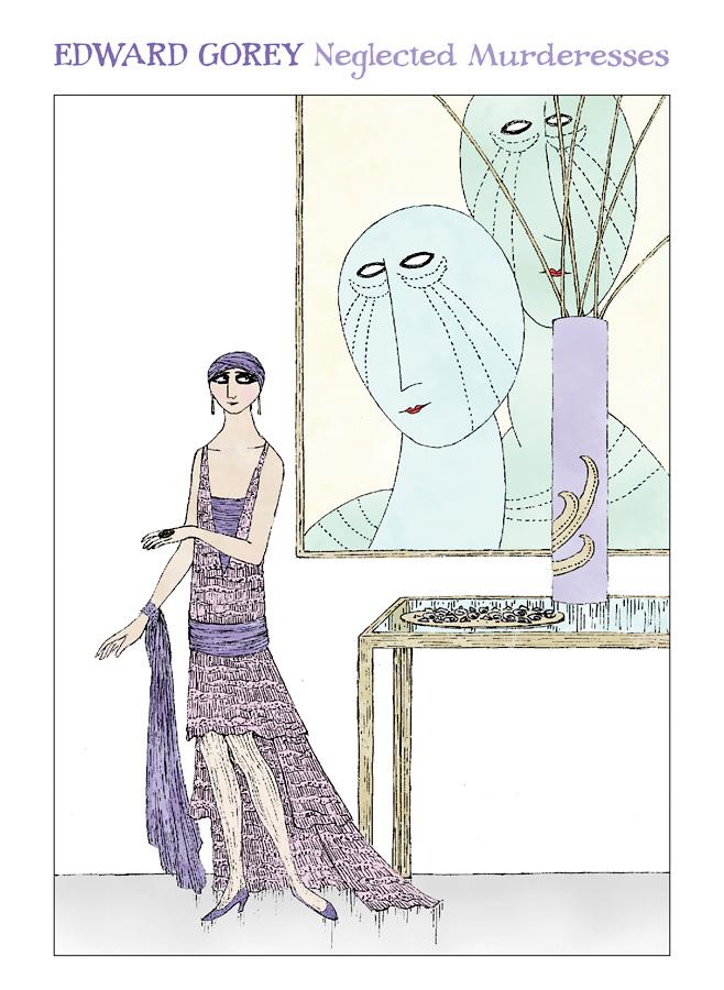 Edward Gorey: Neglected Murderesses: Boxed Notecards - Conundrum House
