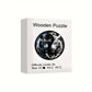 Round Wooden Puzzles - Yin Yang Tiger - Black and White