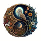 Round Wooden Puzzles - Yin Yang Pattern Owl