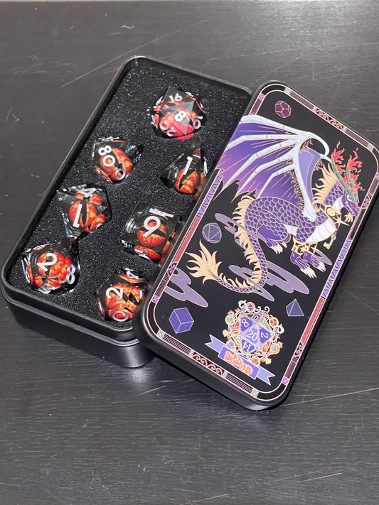Dragon King's Eye Dice Set -Deluxe Case