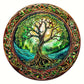 Round Wooden Puzzles - Aurora Tree of Life