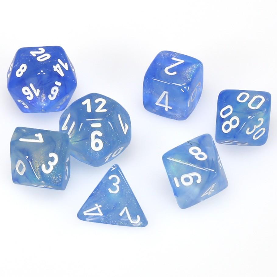 7-die-set Boreals Sky Blue/white - Conundrum House