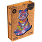 Unidragon Wooden Puzzle: Emanating Racoon