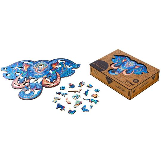 Unidragon Wooden Puzzle: Eternal Elephant