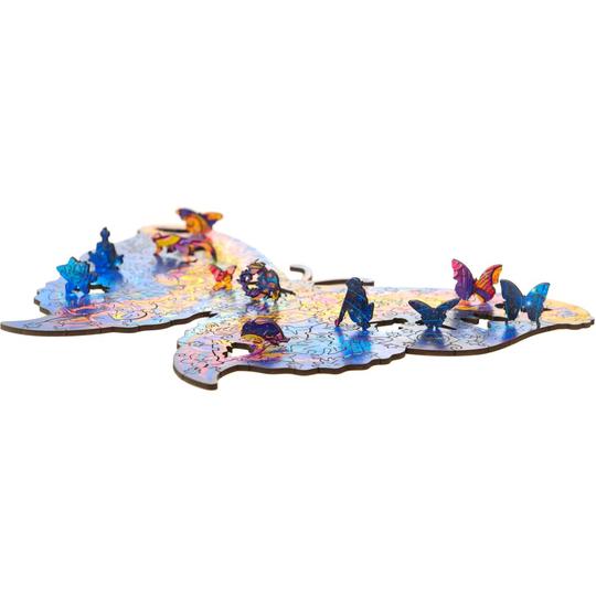 Unidragon Wooden Puzzle: Intergalaxy Butterfly