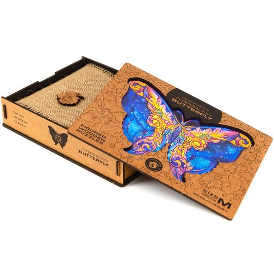 Unidragon Wooden Puzzle: Intergalaxy Butterfly