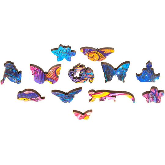 Unidragon Wooden Puzzle: Intergalaxy Butterfly