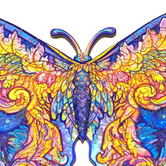 Unidragon Wooden Puzzle: Intergalaxy Butterfly