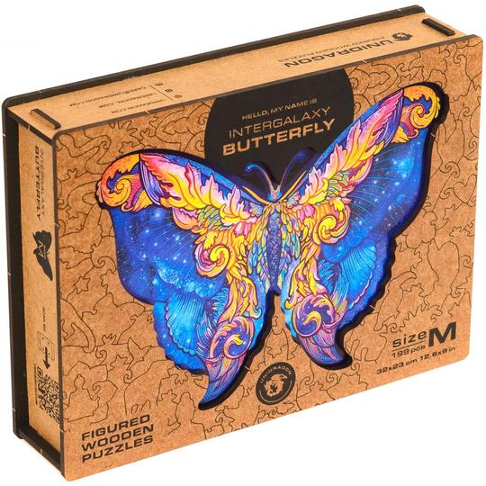 Unidragon Wooden Puzzle: Intergalaxy Butterfly