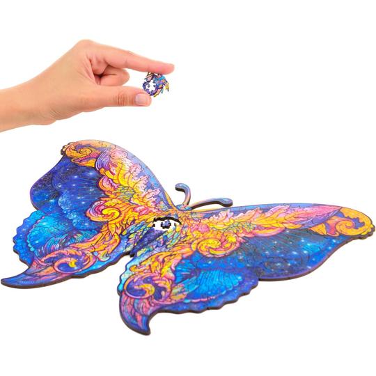 Unidragon Wooden Puzzle: Intergalaxy Butterfly