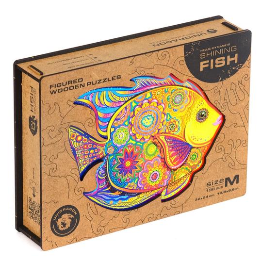 Unidragon Wooden Puzzle: Shining Fish